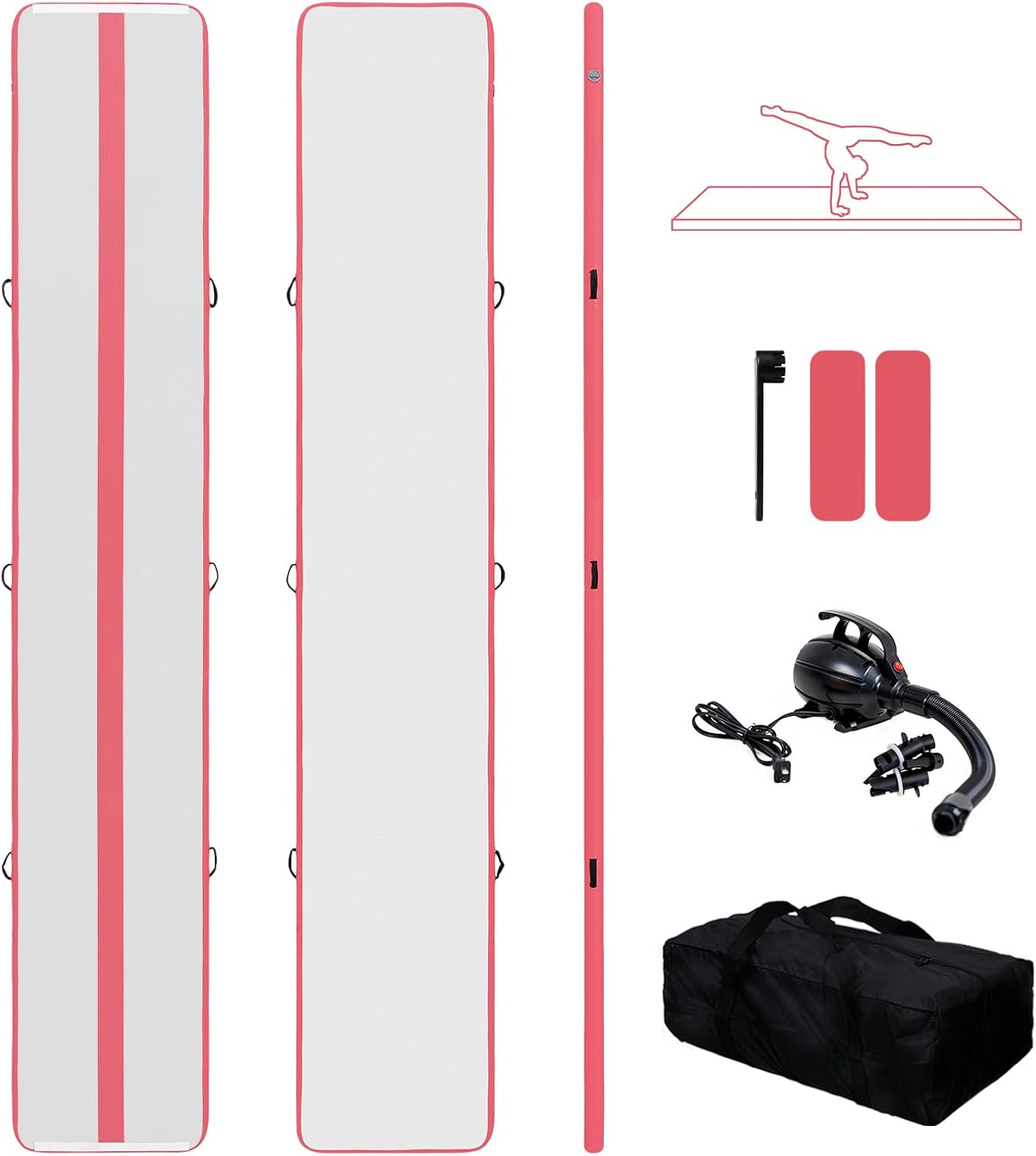 Tuxedo Sailor Inflatable Gymnastics Tumbling Mat for Training