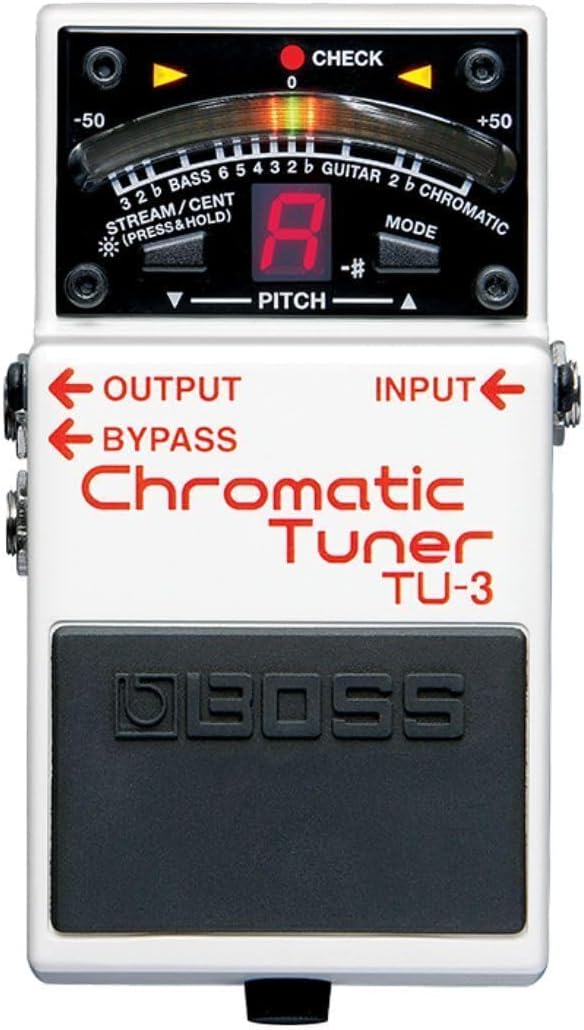 BOSS TU-3 Chromatic Tuner: Precise Bypass Technology