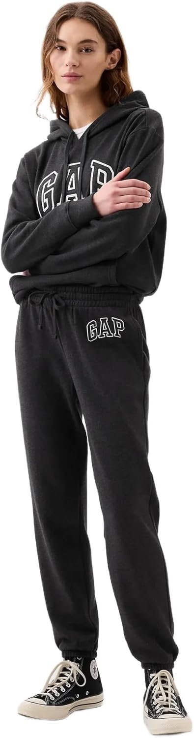 GAP Women's Logo Fleece Jogger Pants for Comfort and Style