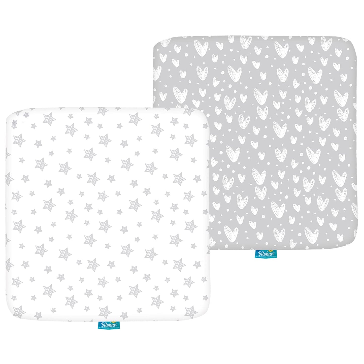 Square Playard Fitted Sheets for 36 X 36 Playard, 2 Pack