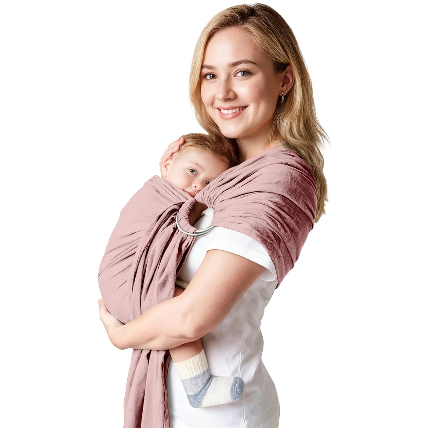 Baby Wrap Ring Sling for Newborns and Toddlers - Lightweight Carrier