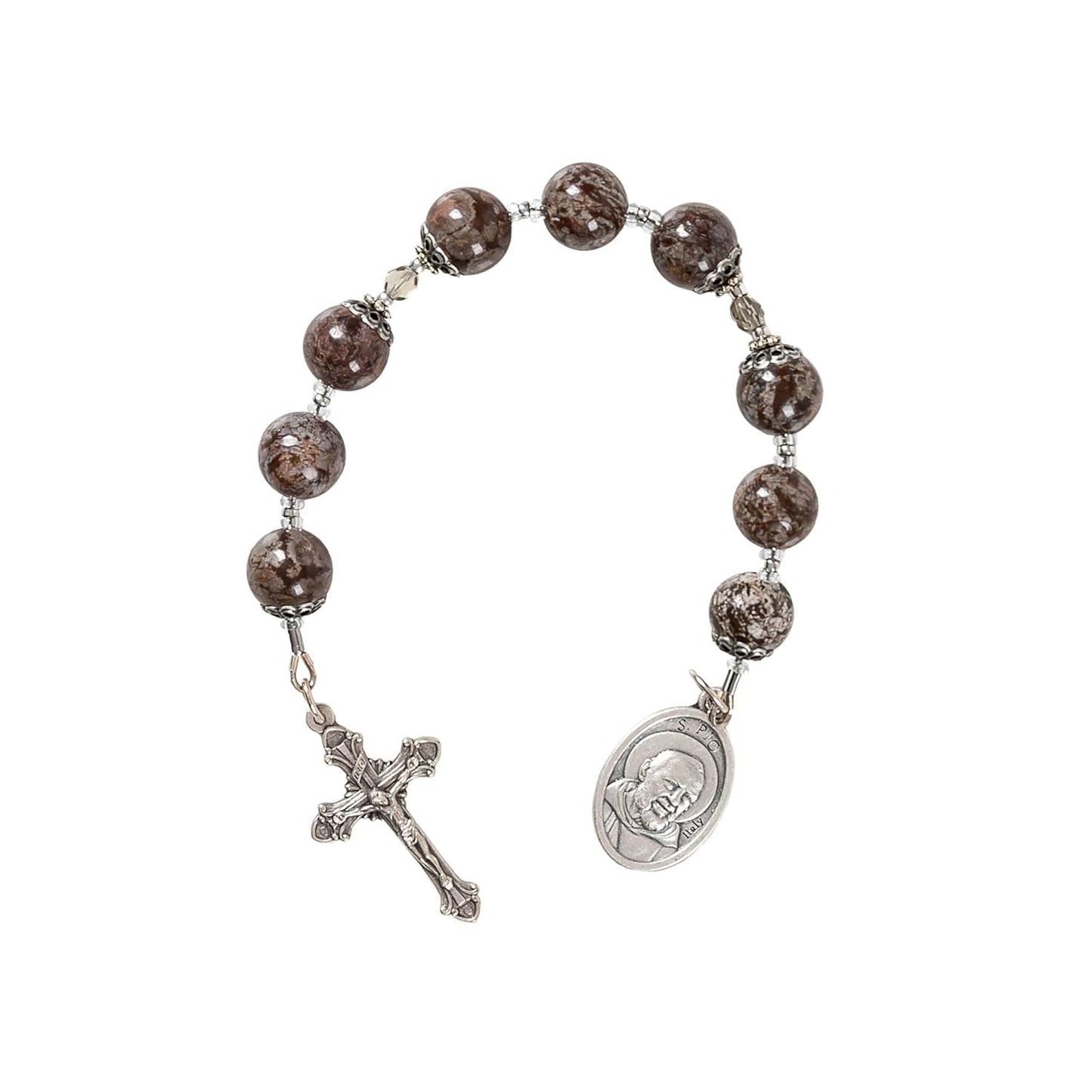 Jasper Chaplet of St. Padre Pio for Devotional Prayer