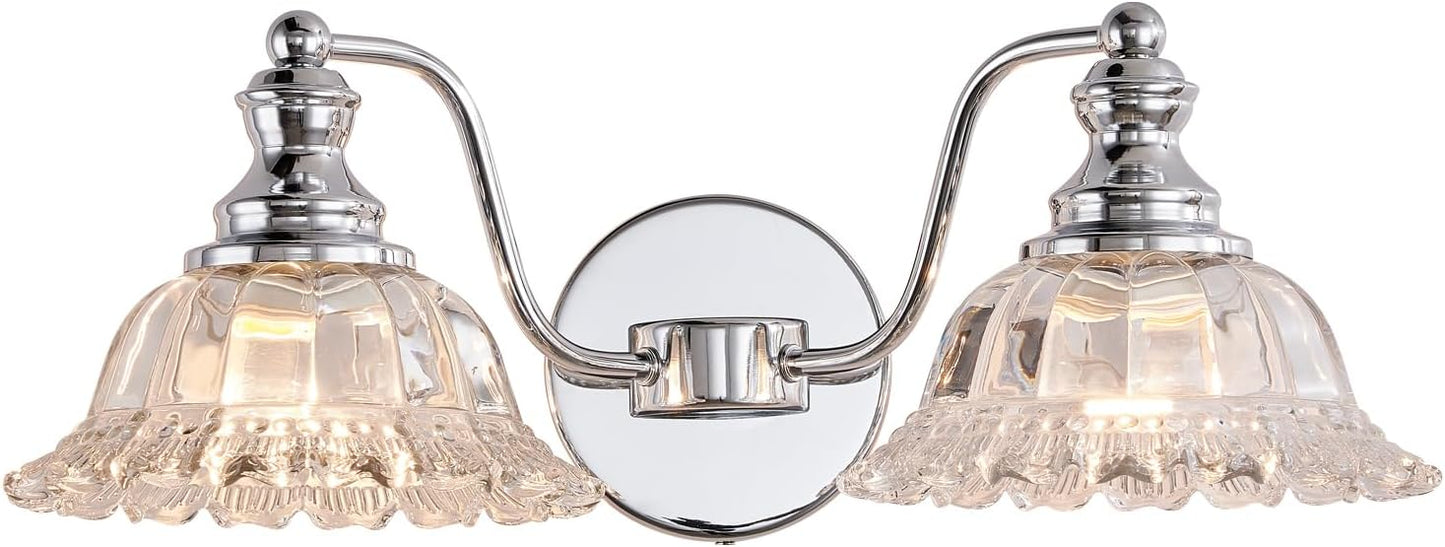 Chrome Vanity Light for Bathroom - Stylish and Modern Design