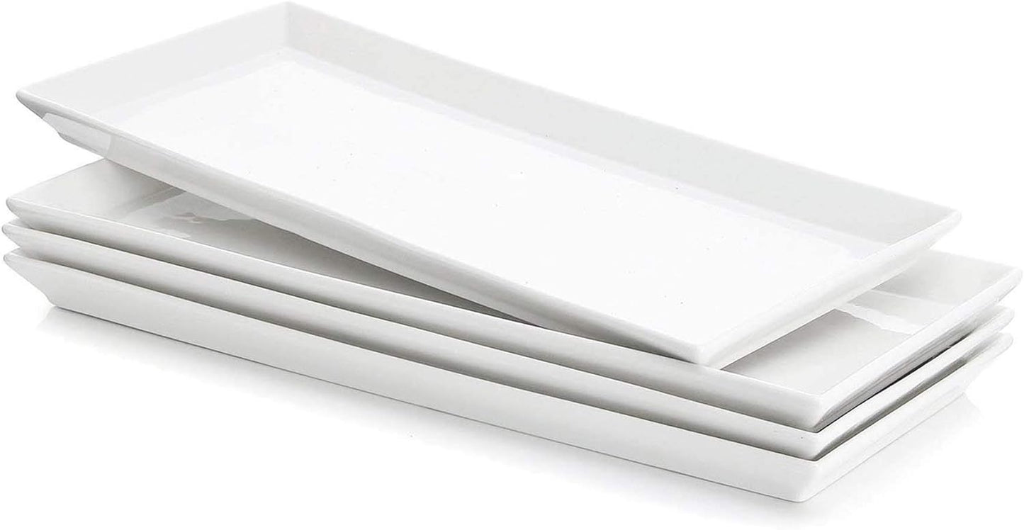 Sweese Rectangular Porcelain Platters for Stylish Serving