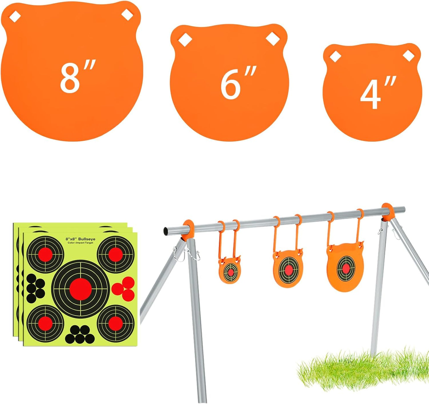 GADFISH AR500 Steel Target Combo Set for Outdoor Shooting Fun