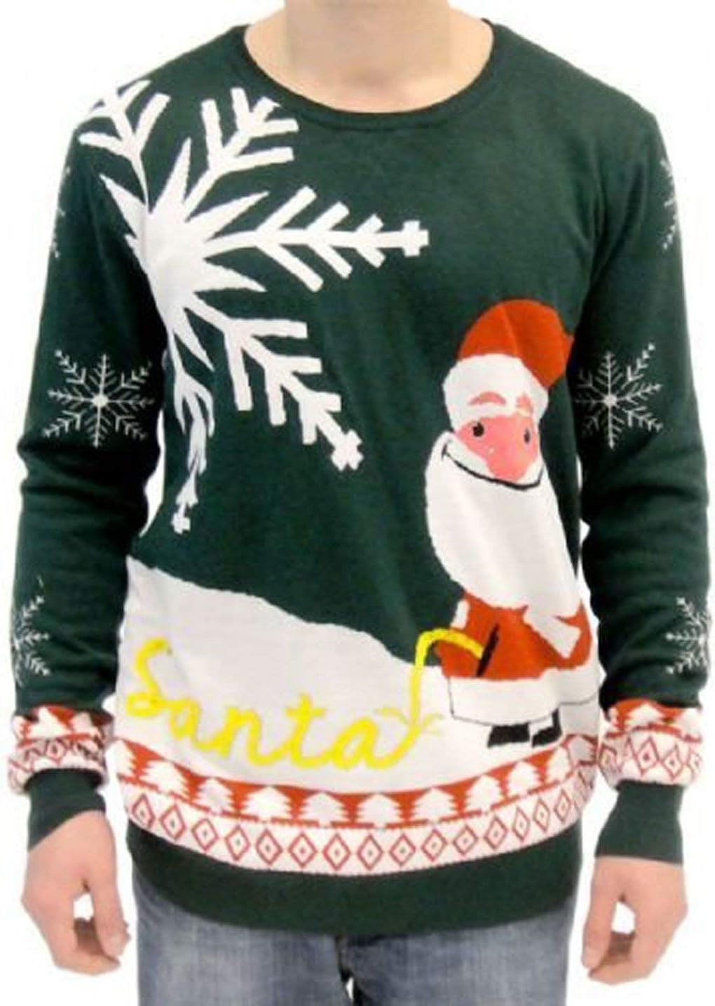 Hilarious Santa Peeing Ugly Christmas Sweater