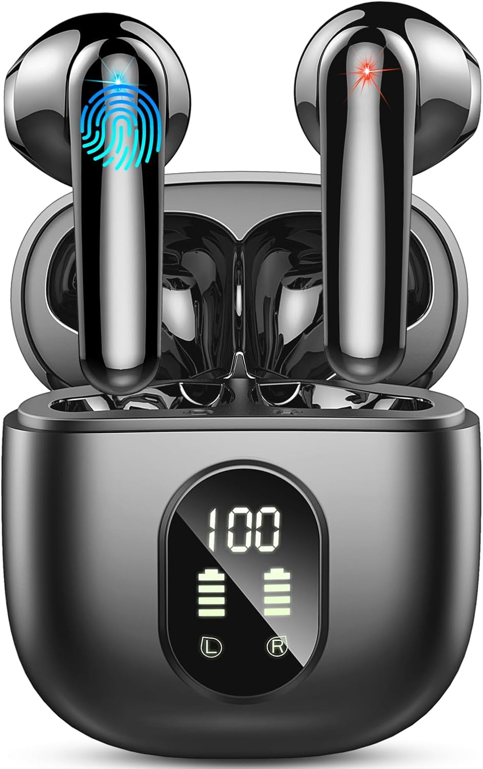 Hi-Fi Stereo Wireless Earbuds, 50H Playback, IP7 Waterproof