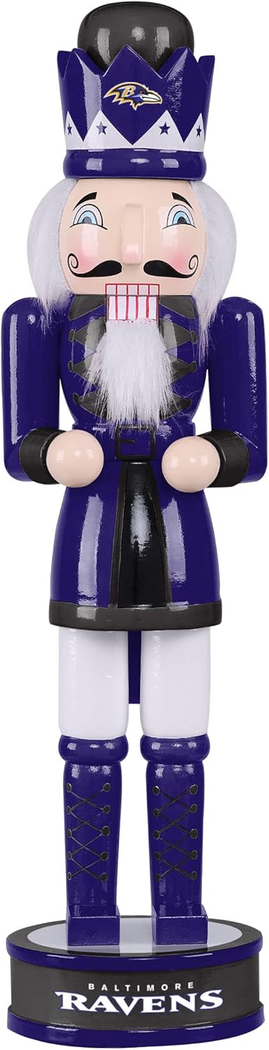 NFL Team Logo Collectible Holiday 14 in Nutcracker for Fans