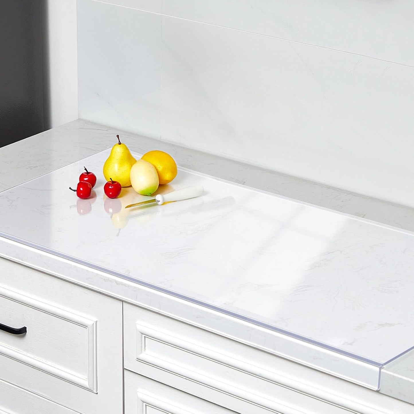 Wesiti Large Acrylic Cutting Board Non Slip 47 x 22 Inch Clear
