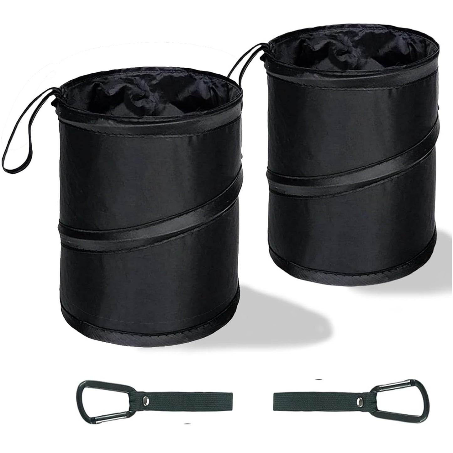 Convenient 2-Pack Car Trash Cans for Clean Rides