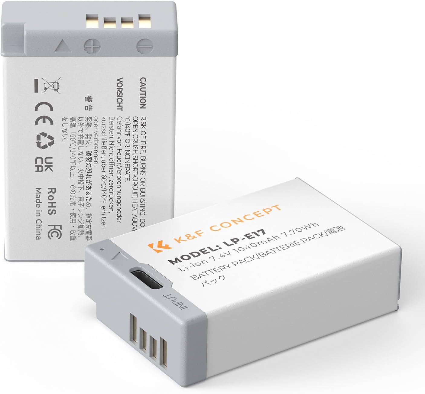 K&F Concept LP-E17 Battery Pack for Canon Cameras - Fast Charging