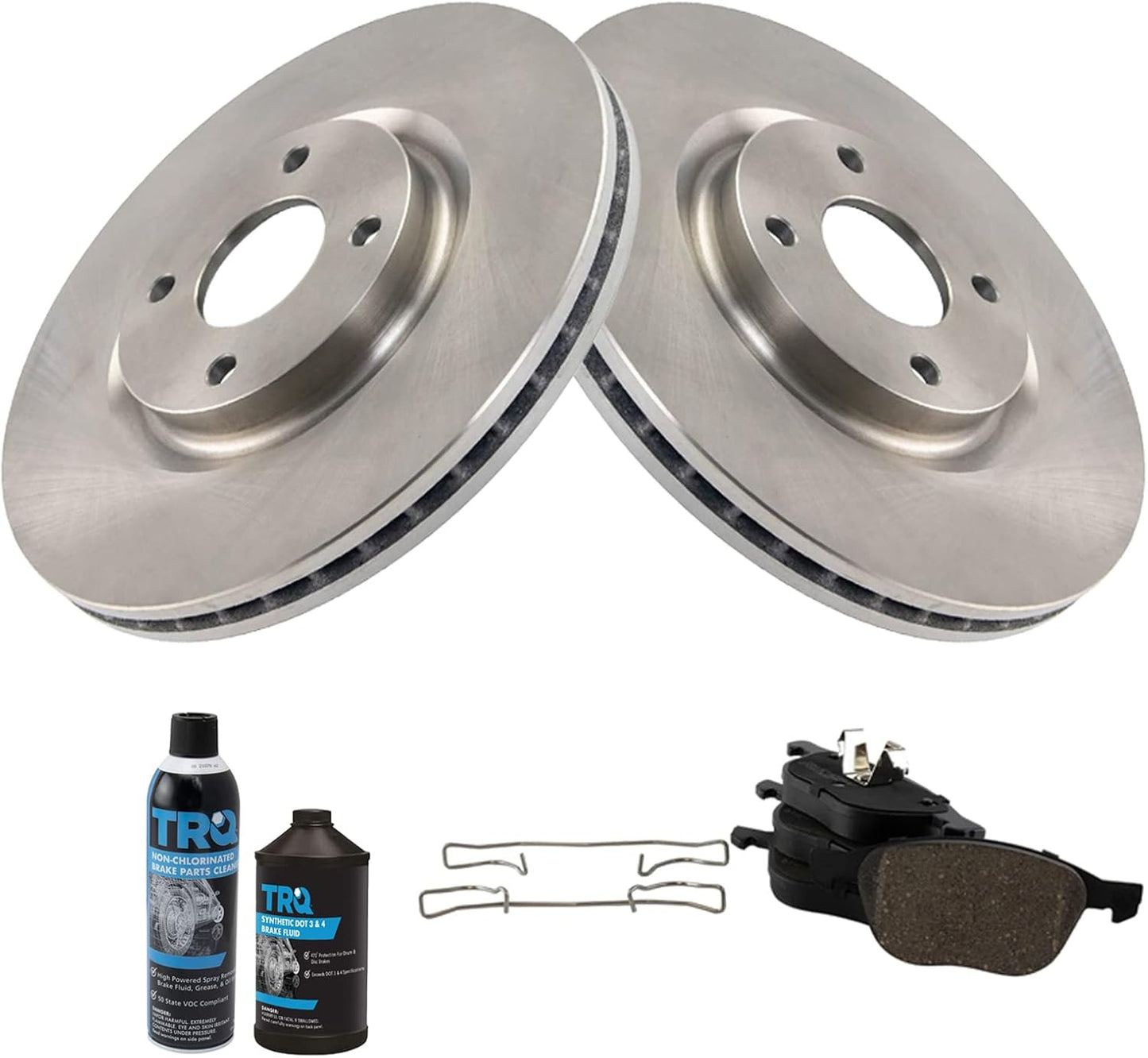 TRQ Front Brake Pad & Rotor Kit for 2018-2020 Ford EcoSport