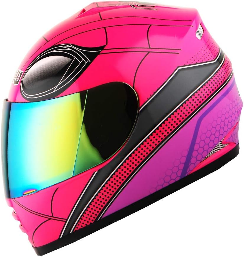 WOW Motorcycle Full Face Helmet for Youth Kids - DOT Approved