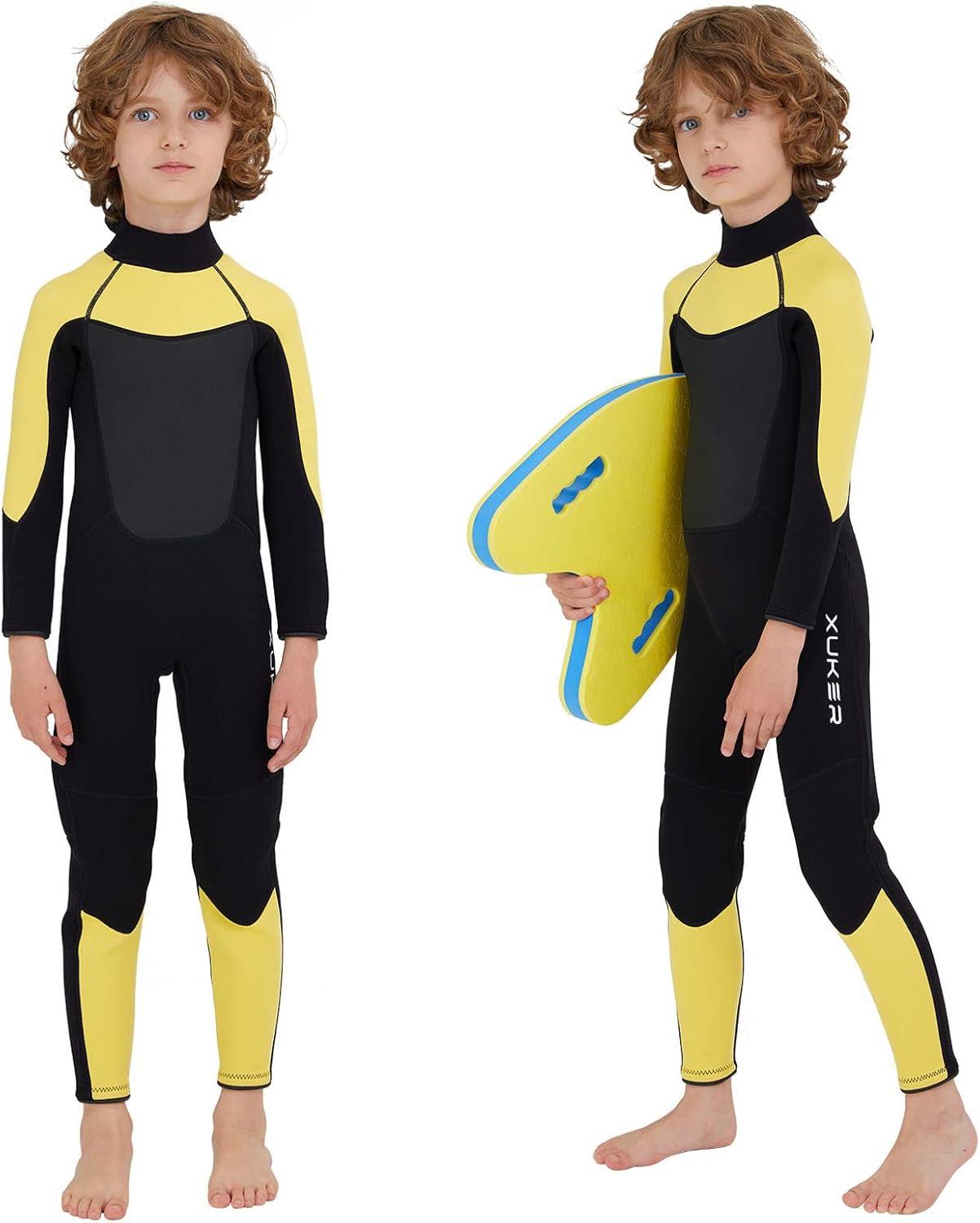 XUKER Kids Wetsuit for Boys Girls Thermal Full Body Protection