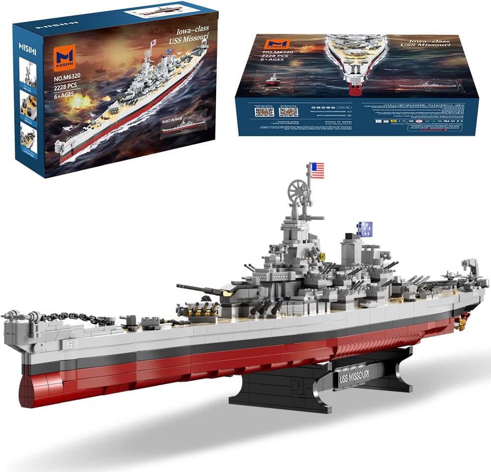 MISINI M6320 Military Series USS Missouri Battleship Building Kit