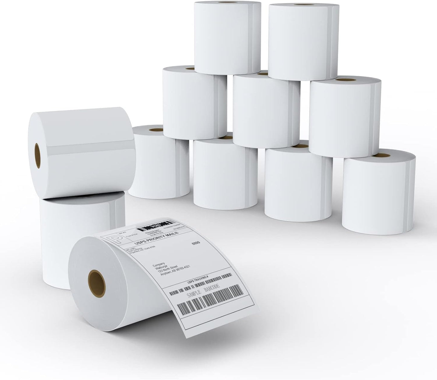 MFLABEL 12 Rolls of 450 Direct Thermal Shipping Labels