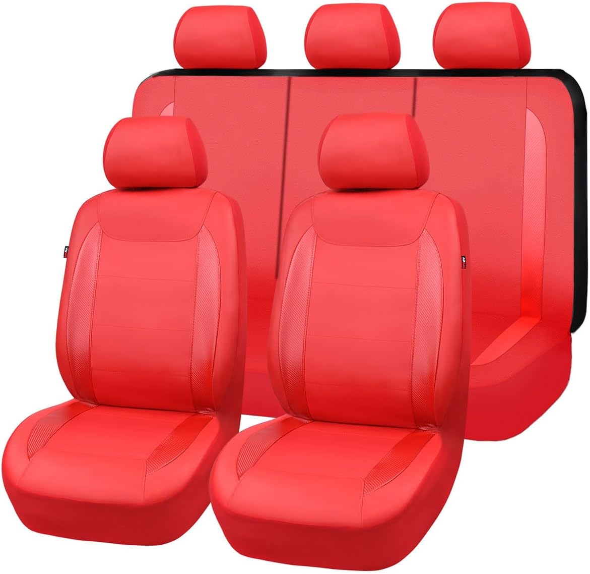 Flying Banner Car Seat Covers - Waterproof Faux Leather Set