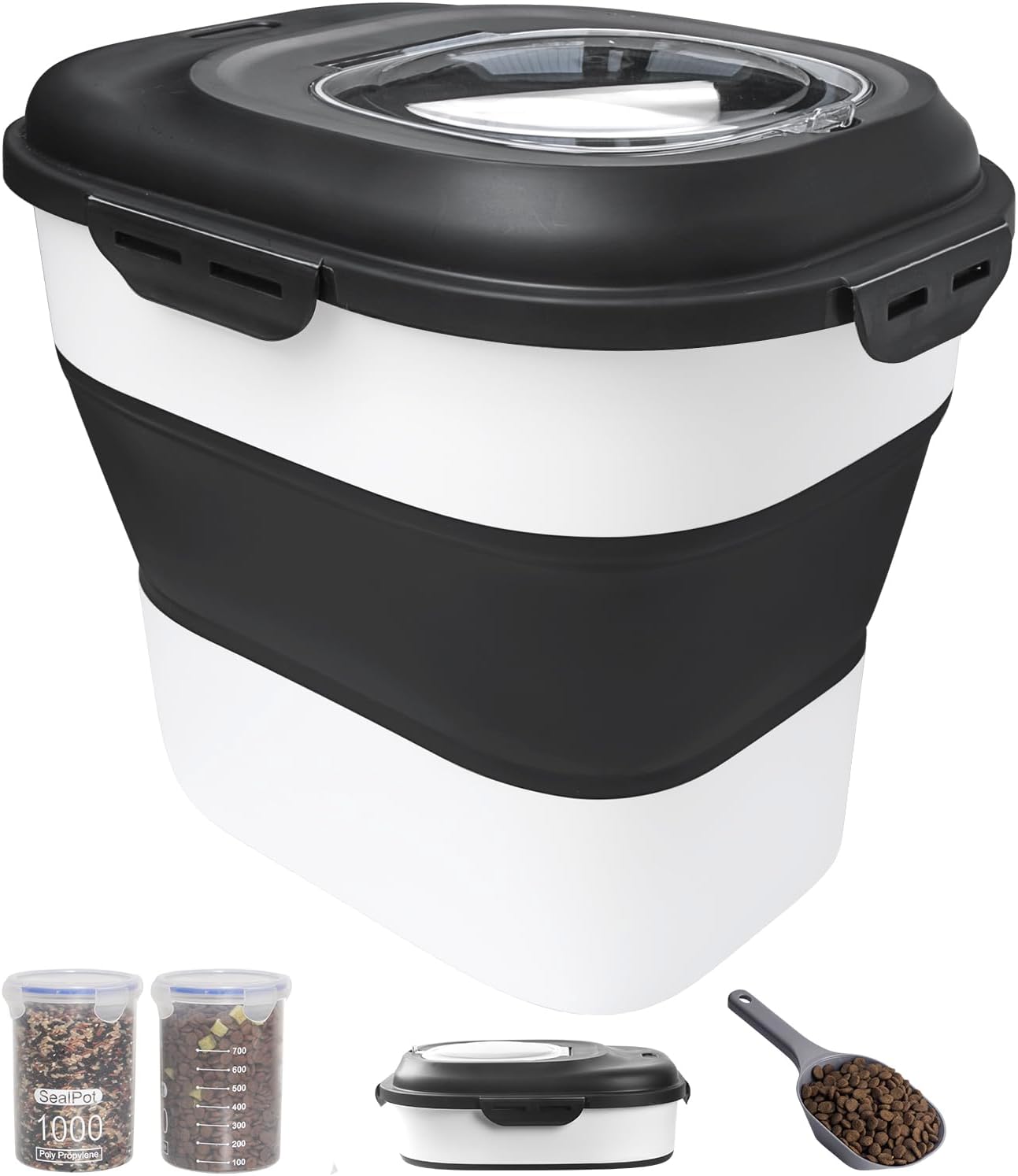 30-35 Lbs Dog Food Storage Container with Airtight Lids