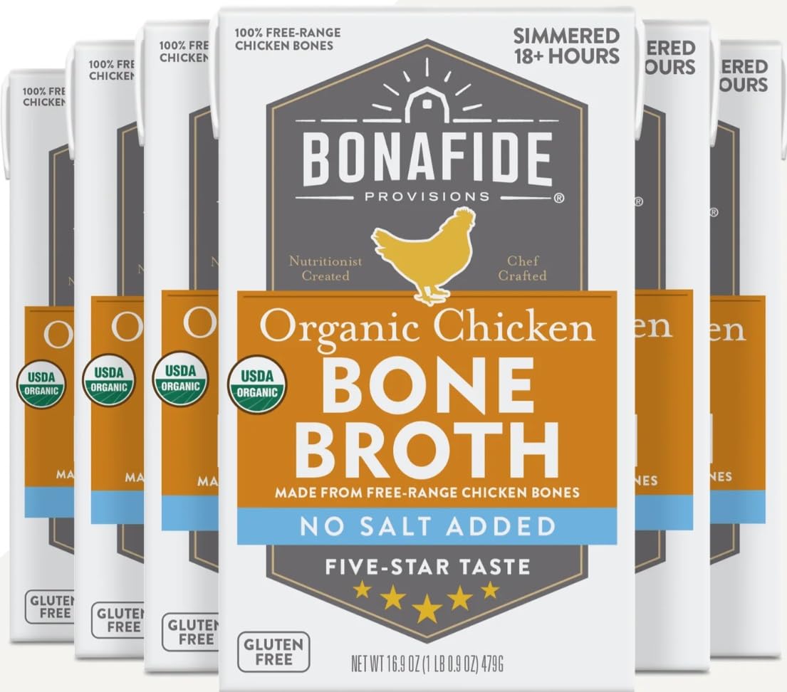 Bonafide Provisions Organic Chicken Bone Broth - 6 Pack 16.9oz