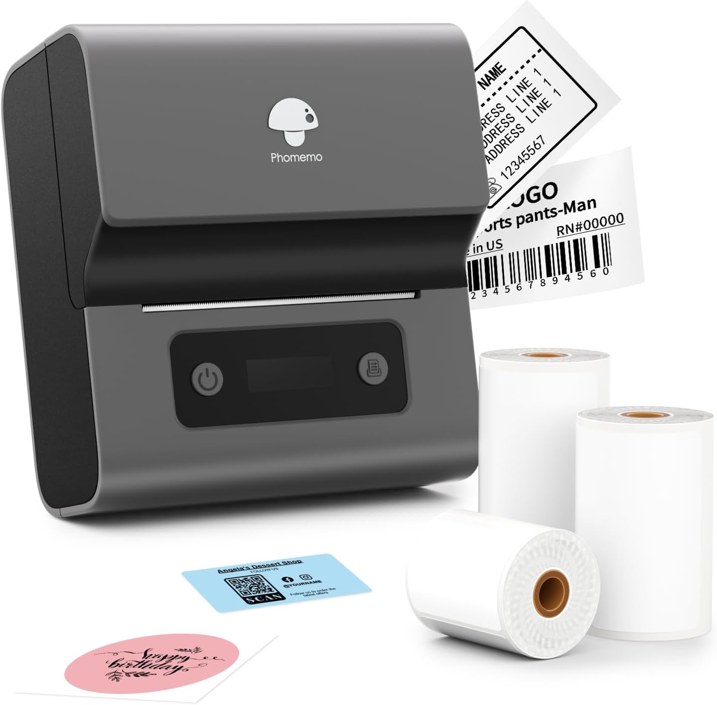 Phomemo Bluetooth Label Maker - Print Barcodes & More!