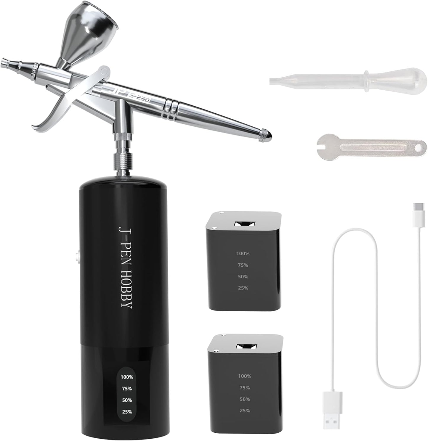 Portable Dual Action Airbrush Kit by J-PEN HOBBY