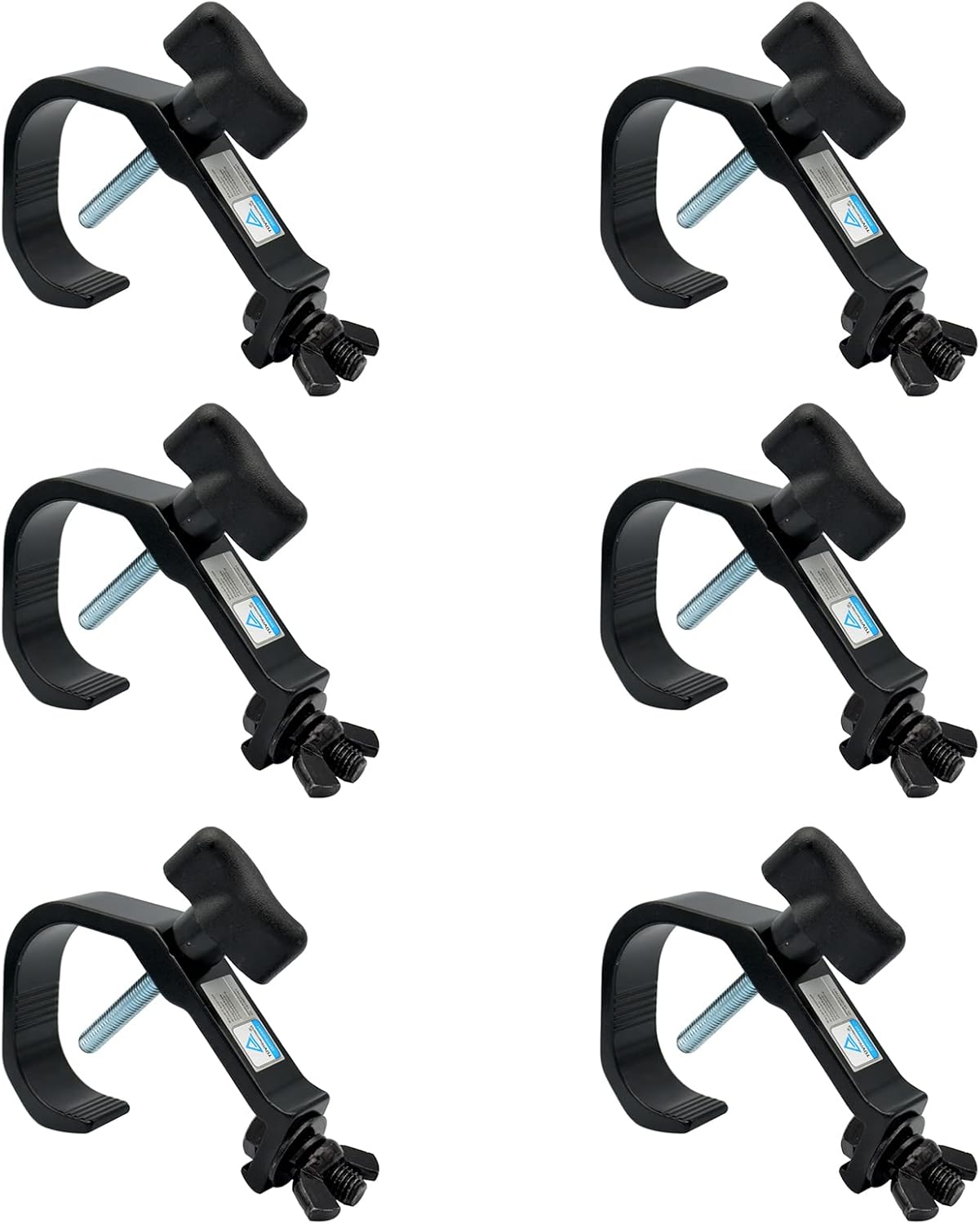 6 Pack Stage Light Clamp Hooks for Secure Lighting Setup