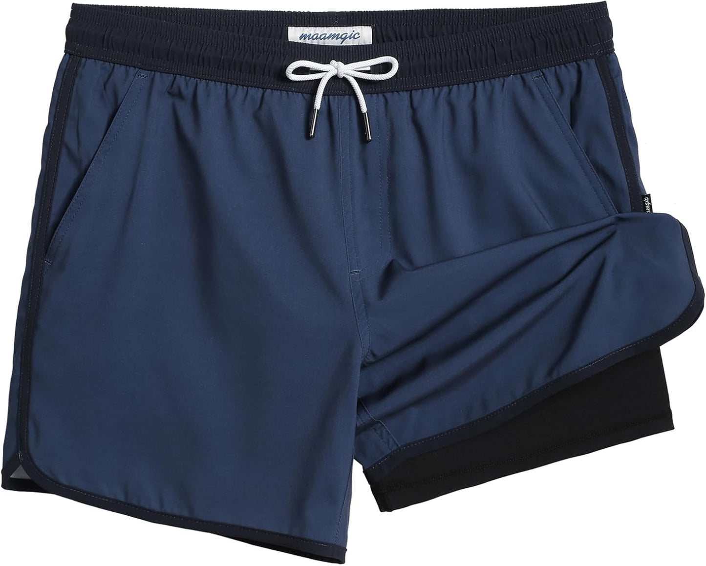 Vintage 80s 90s Swim Trunks for Men - Quick Dry Board Shorts