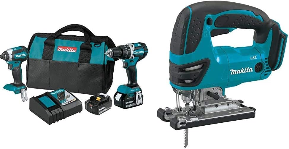Makita XT269T 18V LXT Cordless Combo Kit with Jig Saw