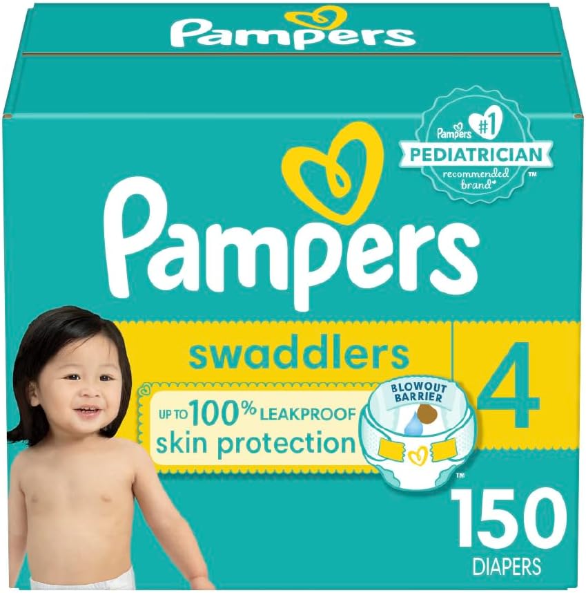 Pampers Swaddlers Size 4 - 150 Count - Ultra Absorbent Diapers