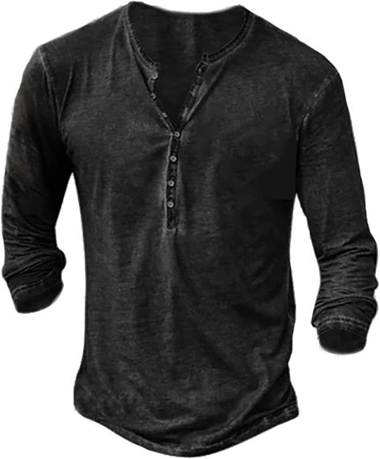 Mens Distressed Henley Shirts for Casual and Business Wear