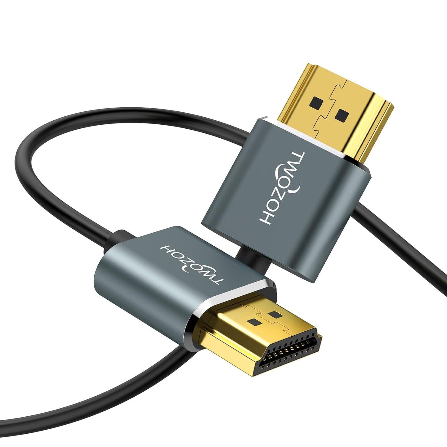 Twozoh Ultra-Thin 15FT HDMI Cable, 4K@60Hz Support