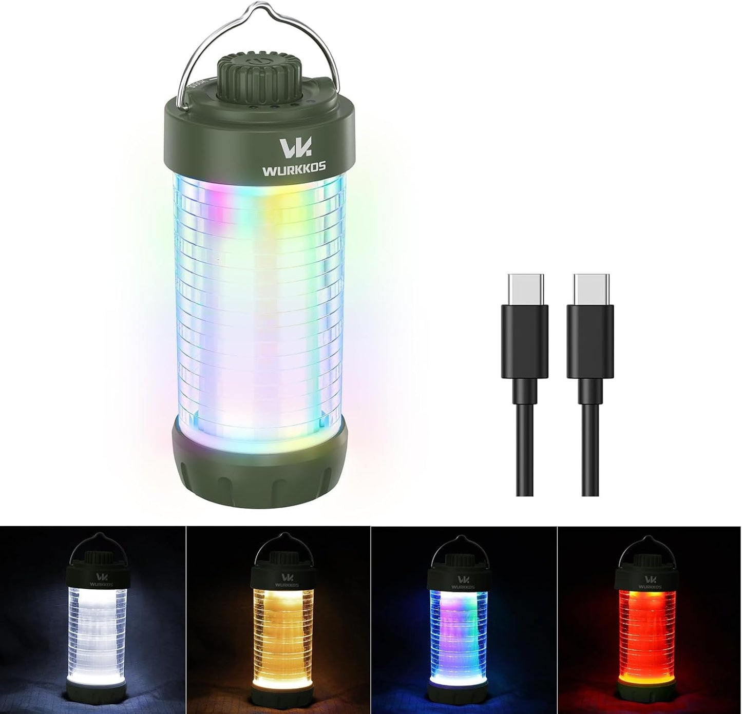 Wurkkos CL01 Camping Lantern Rechargeable with RGB Light