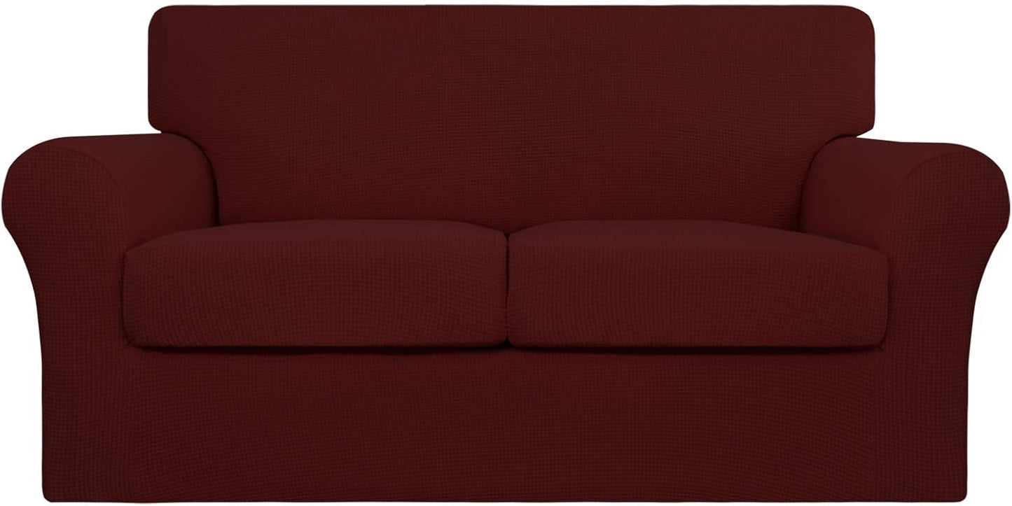 Easy-Going 3 Pieces Stretch Couch Cover for Dogs and Kids