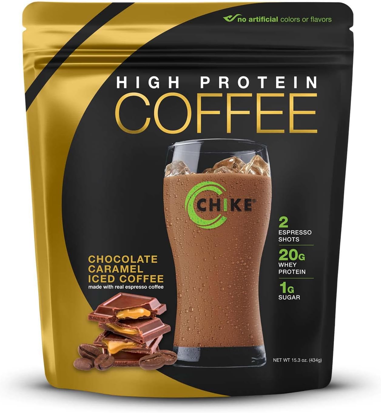 Chike Chocolate Caramel High Protein Iced Coffee for Energy