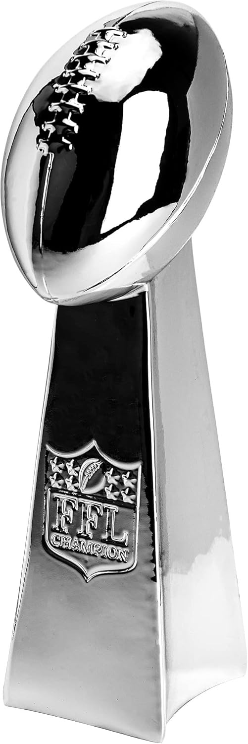 Fantasy Football Trophy - Chrome Replica Championship Award