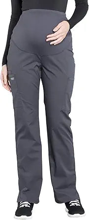 Cherokee Maternity Scrub Pants for Women, Soft Stretch WW220