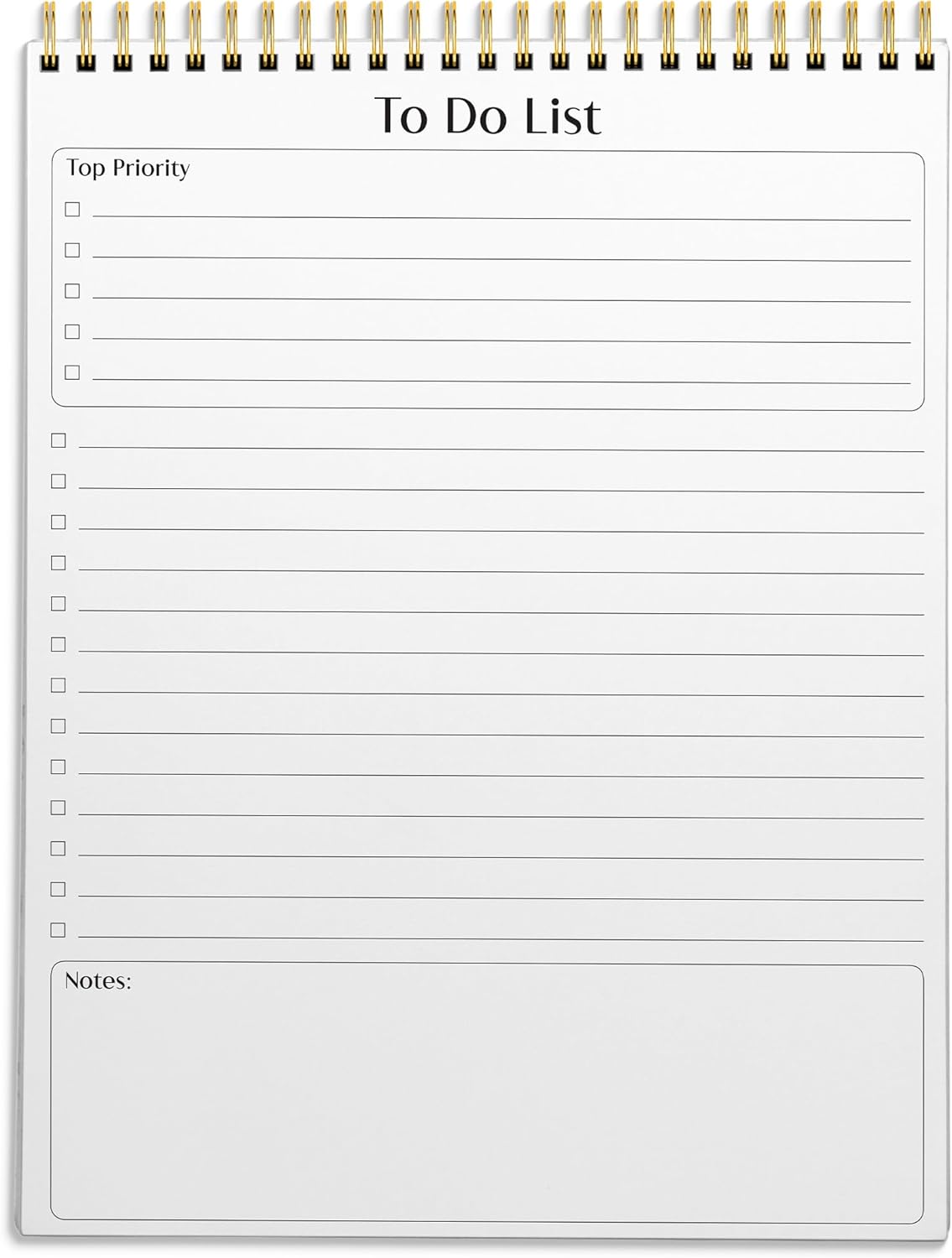 Daily Agenda Notepad for Better Productivity