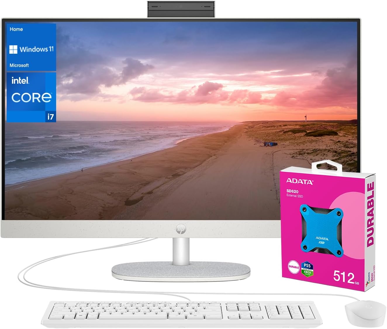 HP All-in-One Desktop: Powerful i7, 32GB RAM, 2TB SSD