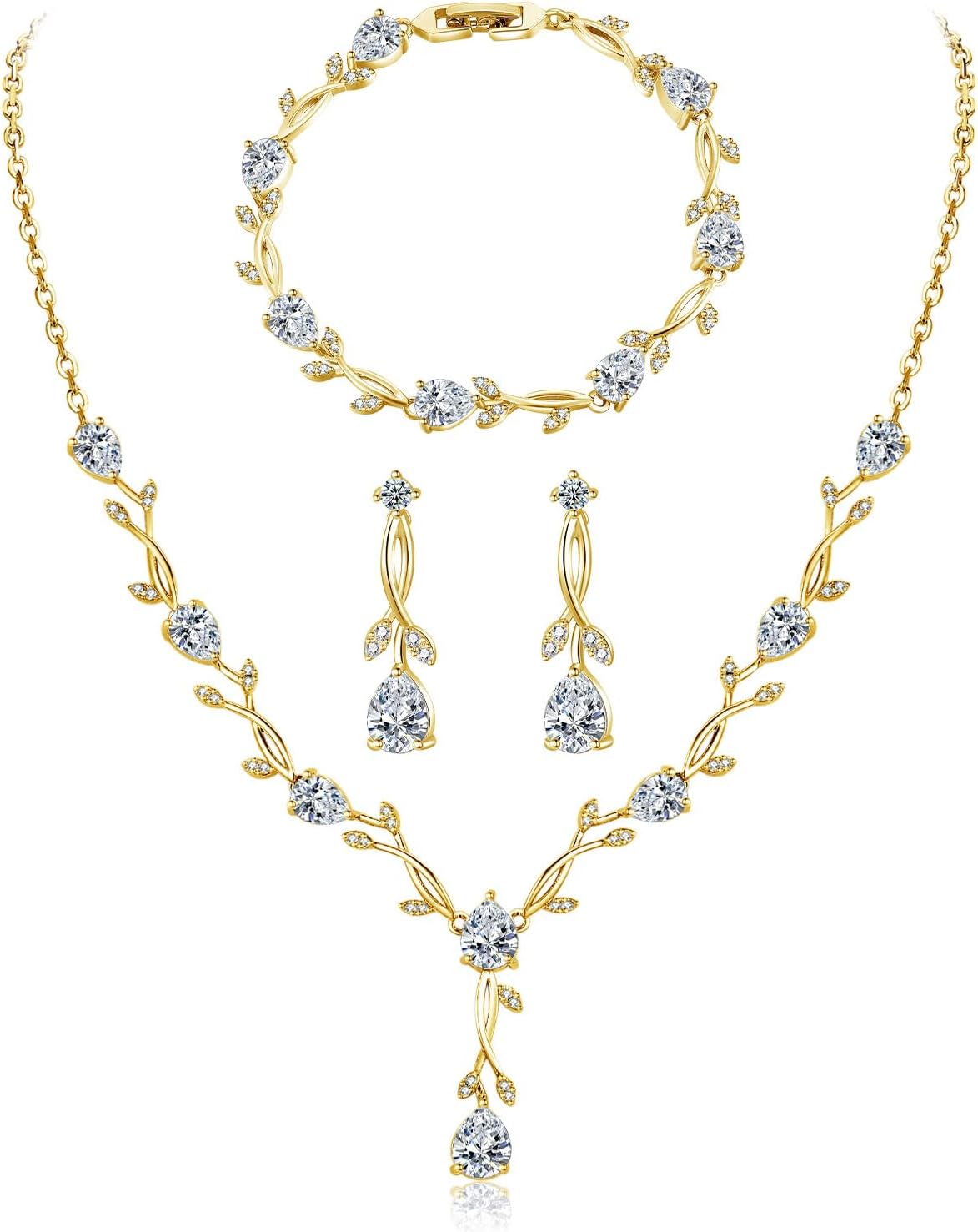 Hadskiss Jewelry Set for Women: Elegant Necklace and Earrings