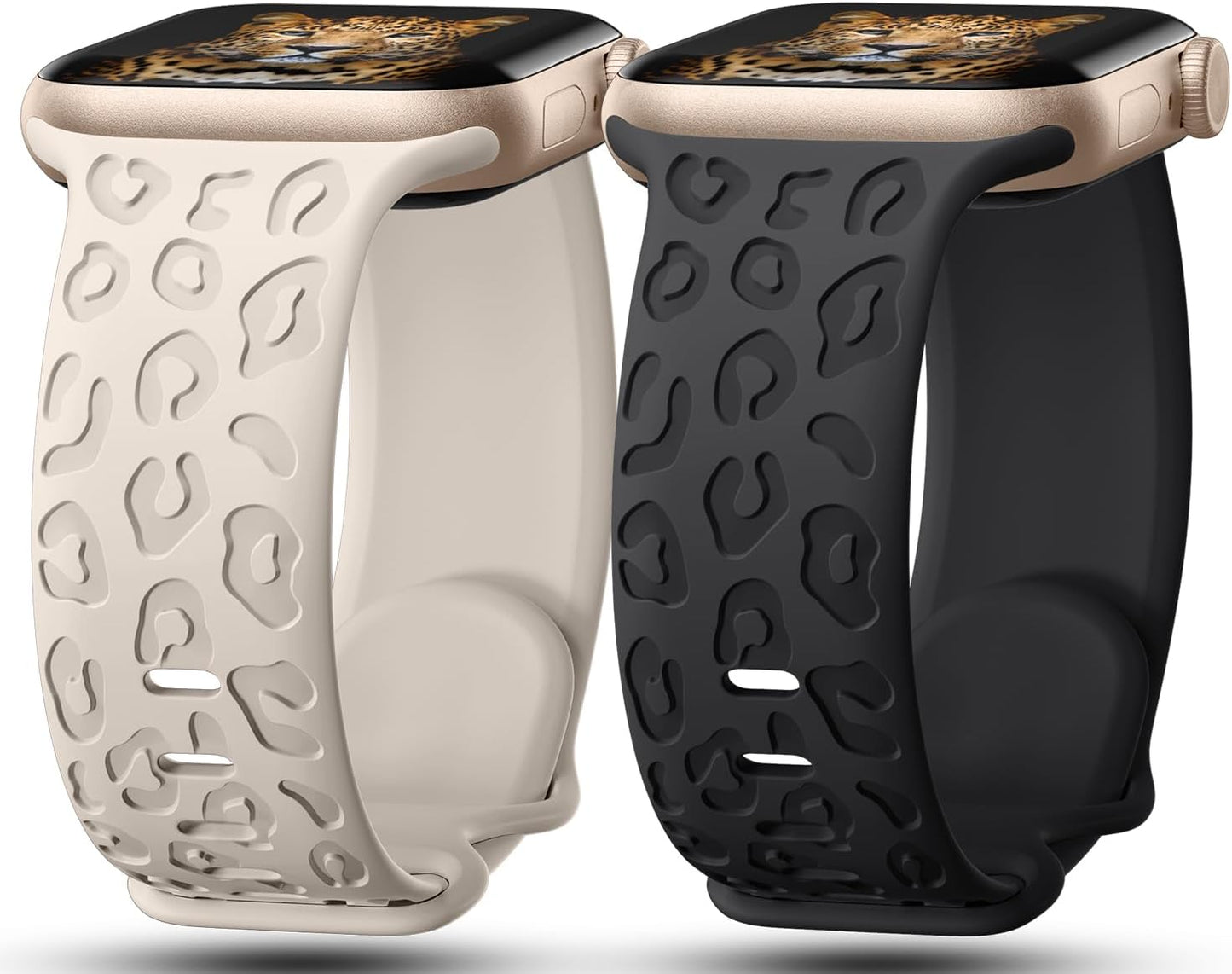 Leopard Silicone Apple Watch Bands - Stylish & Sporty!