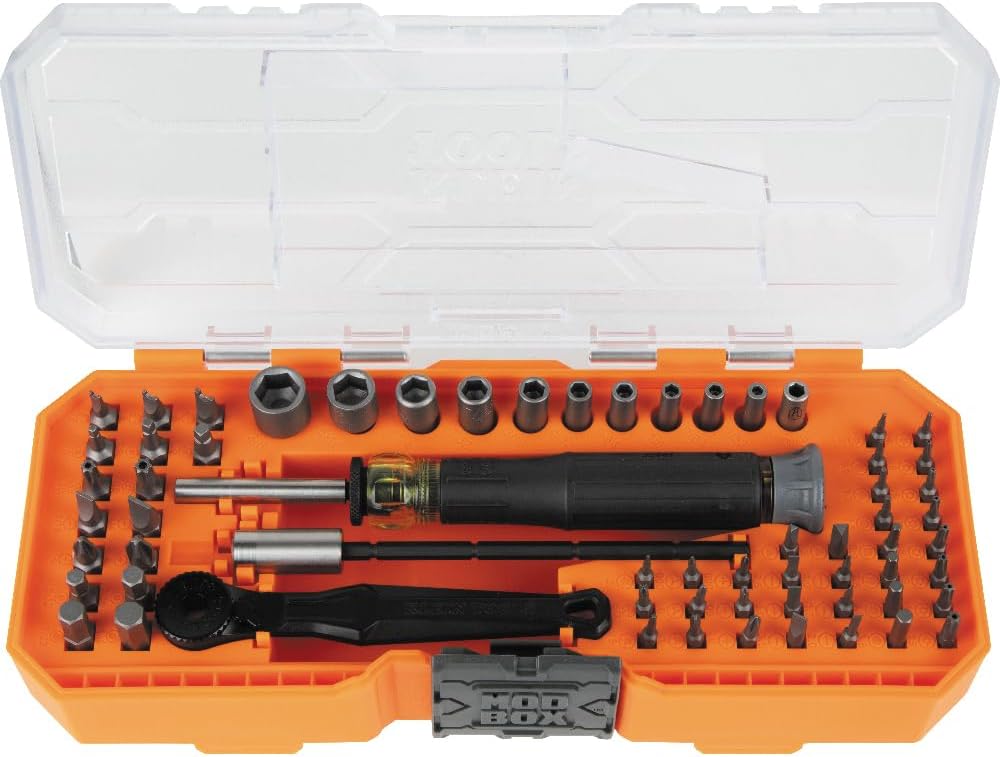 Klein Tools 64-Piece Micro-Ratchet Bit Precision Driver Set