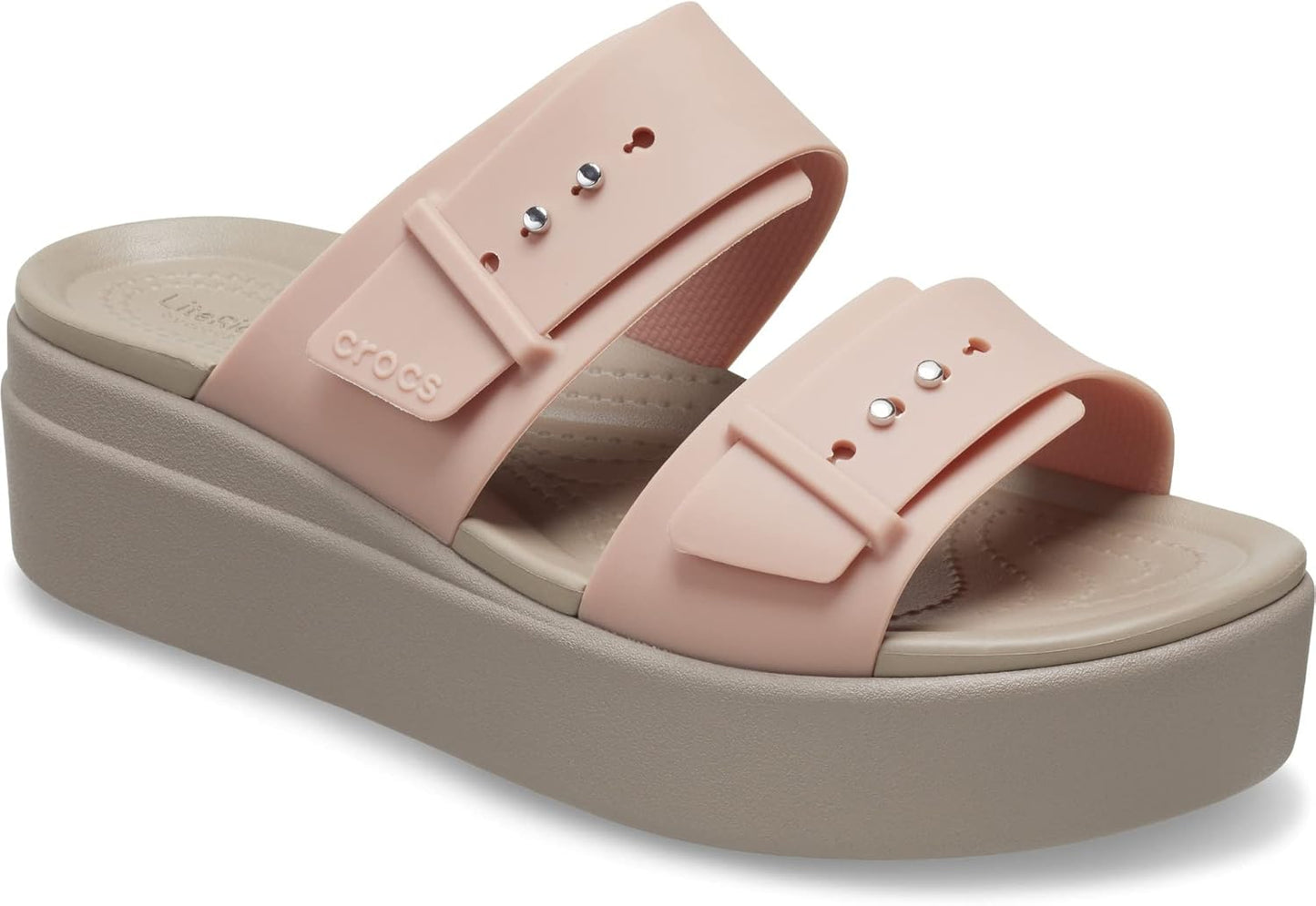 Crocs Women's Brooklyn Buckle Low Wedges for Ultimate Comfort