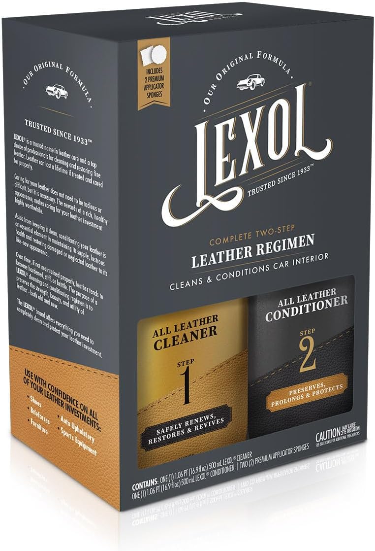 Lexol Leather Care Kit: Trusted 2-Step Regimen