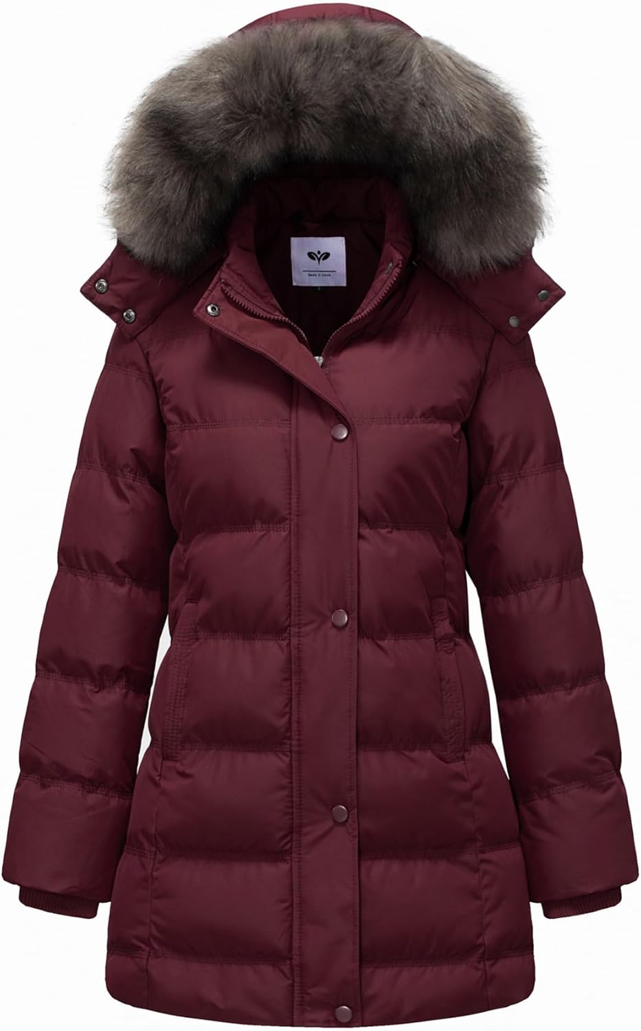 GGleaf Women's Hooded Warm Winter Coat for Cold Weather Style
