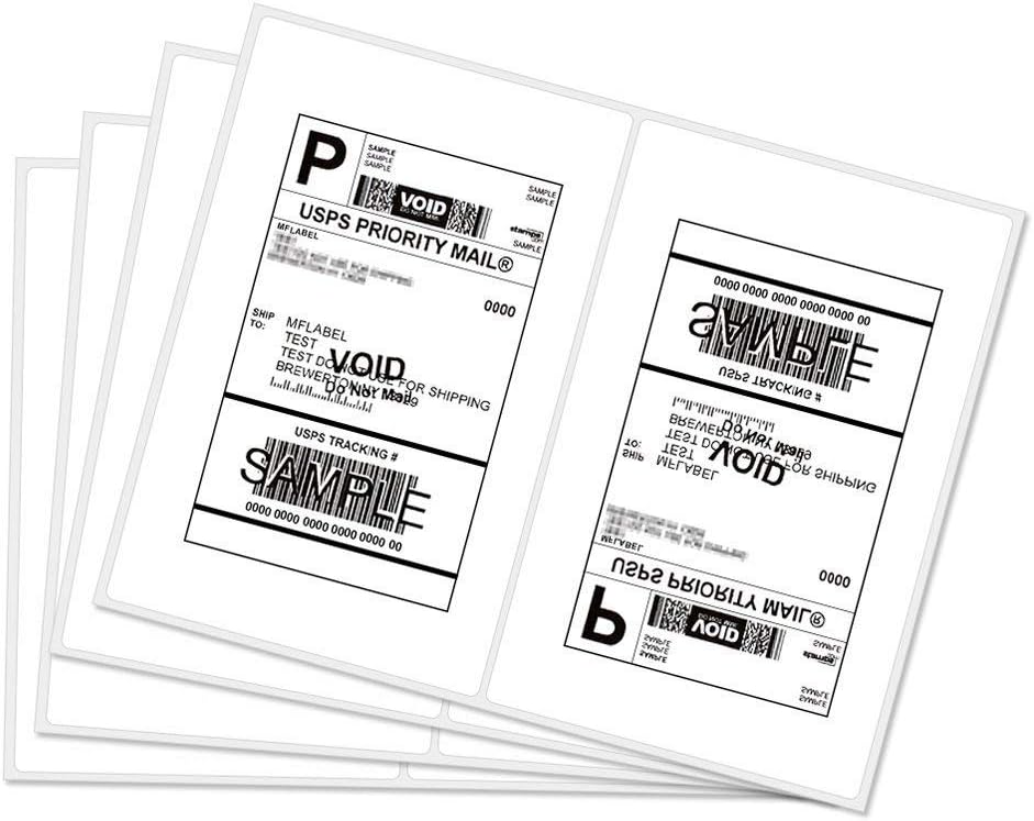 Premium RyhamPaper Self-Adhesive Shipping Labels - 200 White Labels