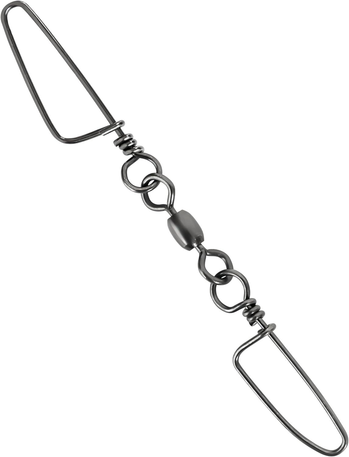 BLUEWING 10pcs Stainless Steel Fishing Snap Swivels - High Strength Tackle