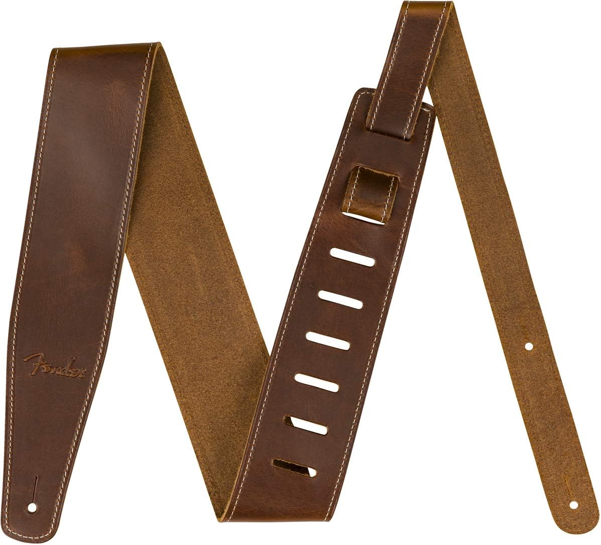 Fender Broken-In Leather Guitar Strap - Tan