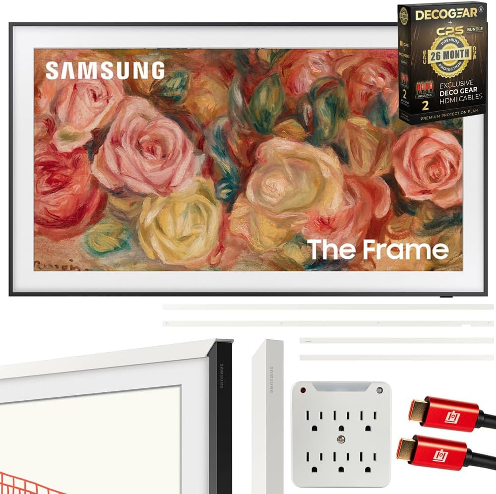 SAMSUNG 50 The Frame QLED TV Bundle - Ultra Modern Design