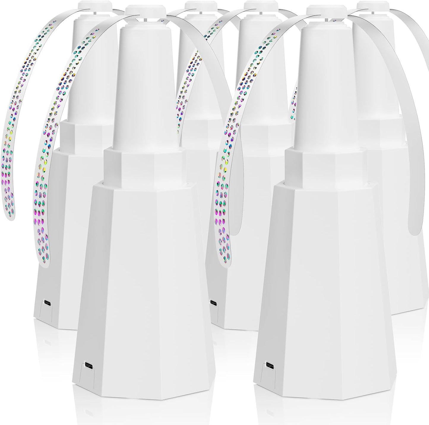 6-Pack Rechargeable Fly Fans for Effective Indoor Outdoor Use