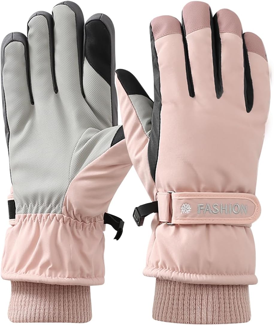 Warm & Waterproof Ski Gloves by Feelorna